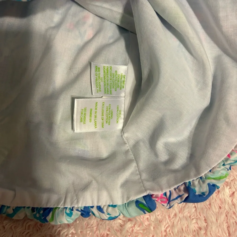 Lilly Pulitzer Costal Blue Lion Around Britta Bubble Dress